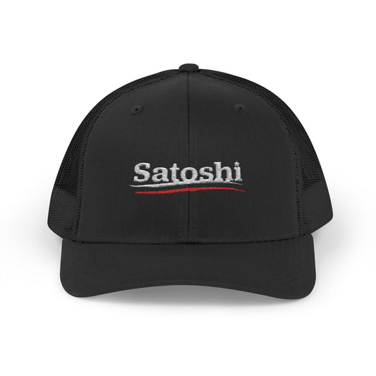 SATOSHI POLITICAL CAMPAIGN TRUCKER CAP