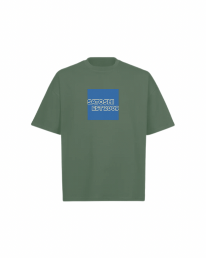 SATOSHI 2009 Logo Oversized Boxy Tee