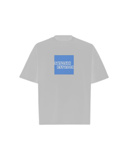 SATOSHI 2009 Logo Oversized Boxy Tee