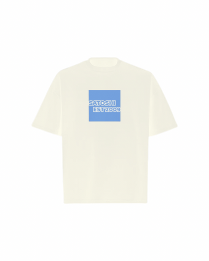 SATOSHI 2009 Logo Oversized Boxy Tee