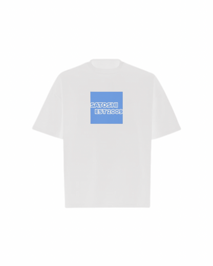 SATOSHI 2009 Logo Oversized Boxy Tee
