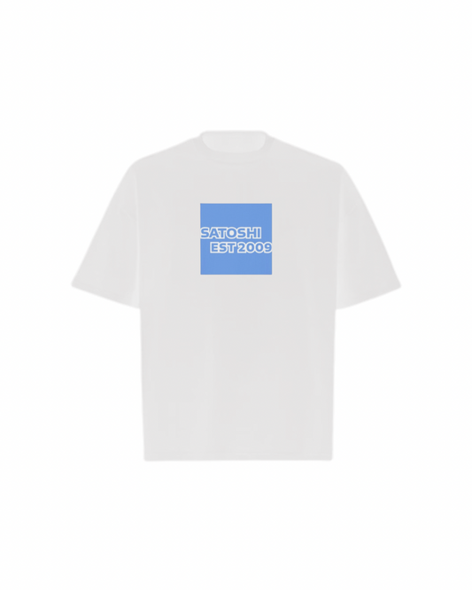 SATOSHI 2009 Logo Oversized Boxy Tee