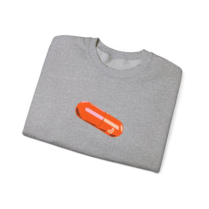 BITCOIN PILL Heavy Crewneck Sweatshirt