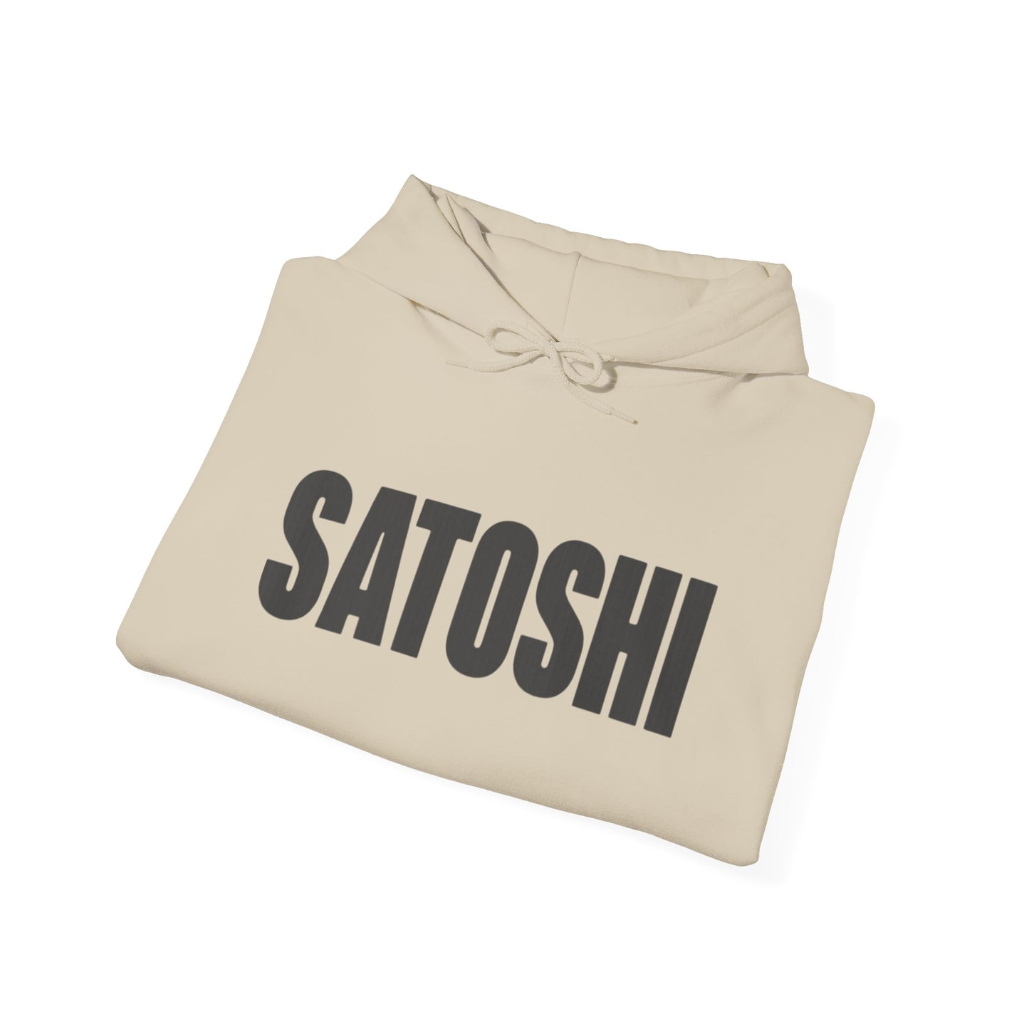 SATOSHI Spellout Logo heavyweight hoodie