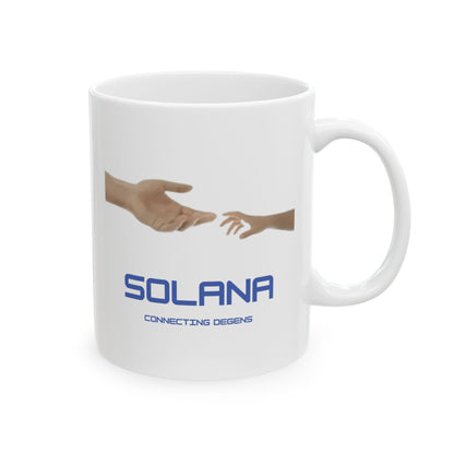 SOLANA CONNECTING DEGENS MUG
