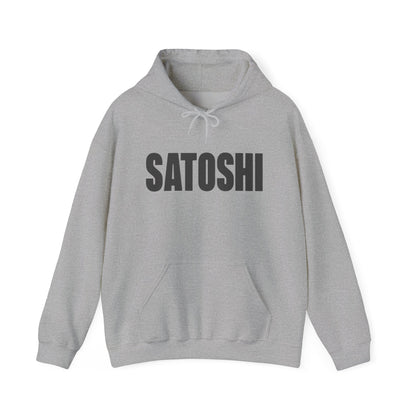 SATOSHI Spellout Logo heavyweight hoodie