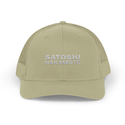SATOSHI NAKAMOTO TRUCKER CAP