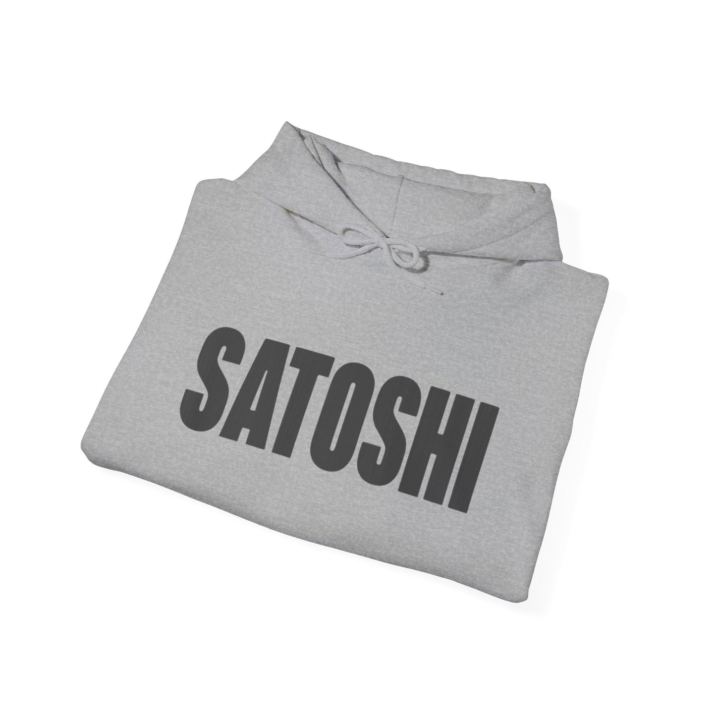 SATOSHI Spellout Logo heavyweight hoodie