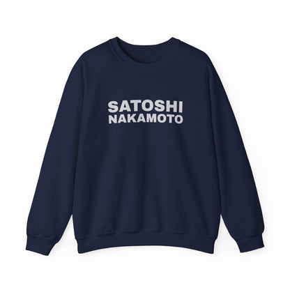SATOSHI NAKAMOTO Heavy Crewneck Sweatshirt