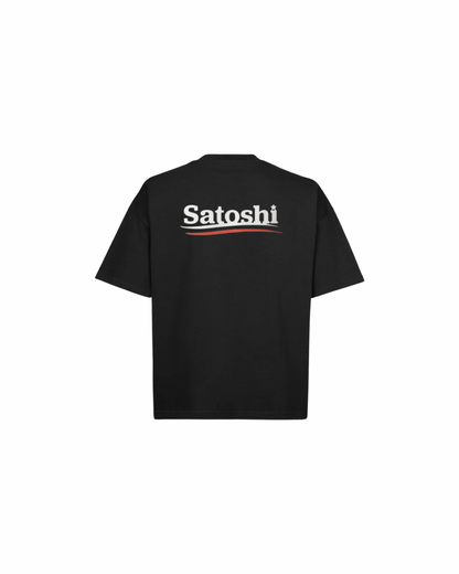 SATOSHI POLITICAL CAMPAIGN Oversized Boxy Tee