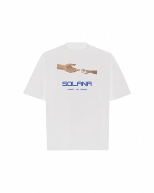 SOLANA CONNECTING DEGENS Oversized Boxy Tee