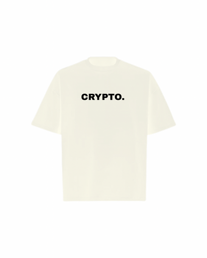 CRYPTO SPELLOUT Oversized Boxy Tee