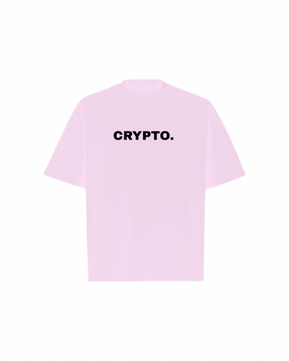CRYPTO SPELLOUT Oversized Boxy Tee