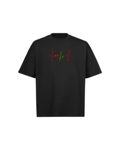 CHART BEAT Oversized Boxy Tee