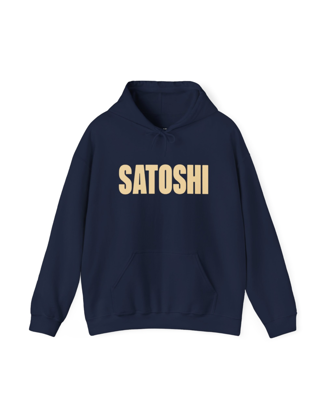 SATOSHI Spellout Logo heavyweight hoodie