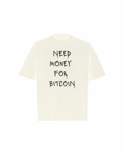 NEED BITCOIN Oversized Boxy Tee