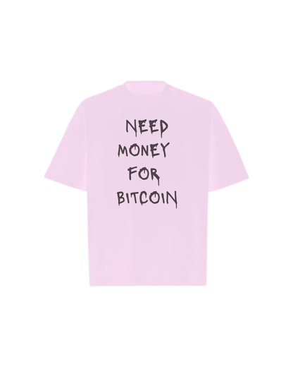 NEED BITCOIN Oversized Boxy Tee