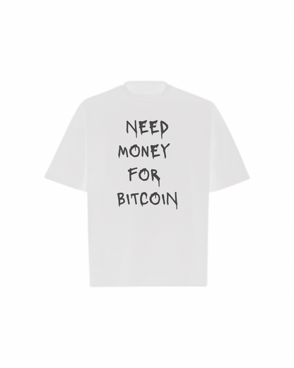 NEED BITCOIN Oversized Boxy Tee