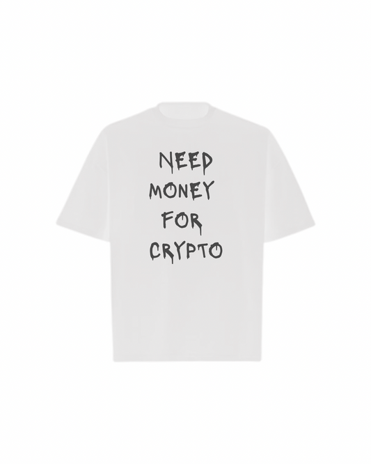 NEED MONEY Oversized Boxy Tee