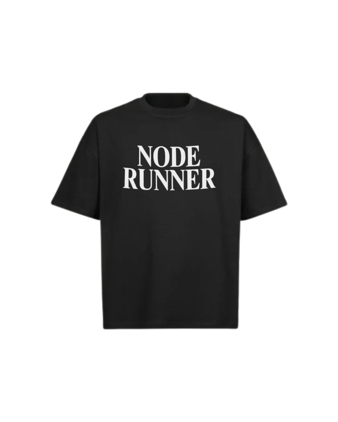 NODE RUNNER Oversized Boxy Tee