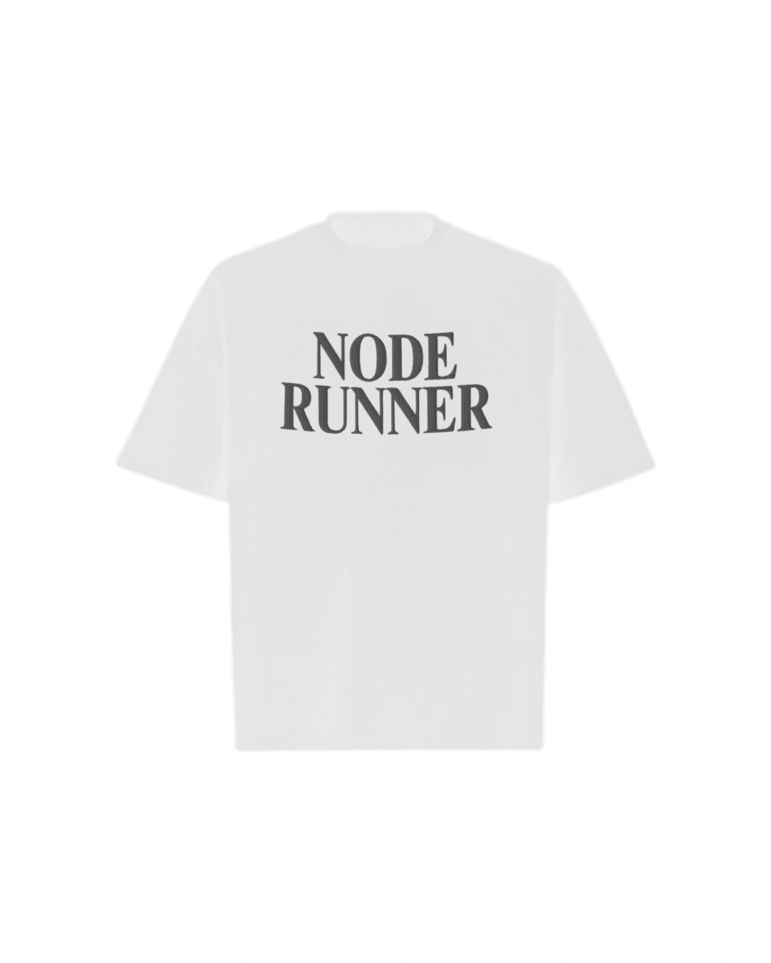 NODE RUNNER Oversized Boxy Tee
