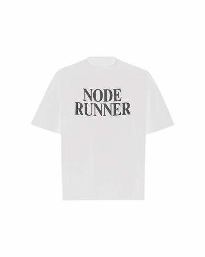 NODE RUNNER Oversized Boxy Tee