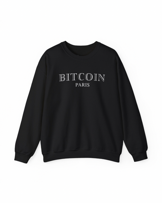 BITCOIN PARIS Heavy Crewneck Sweatshirt