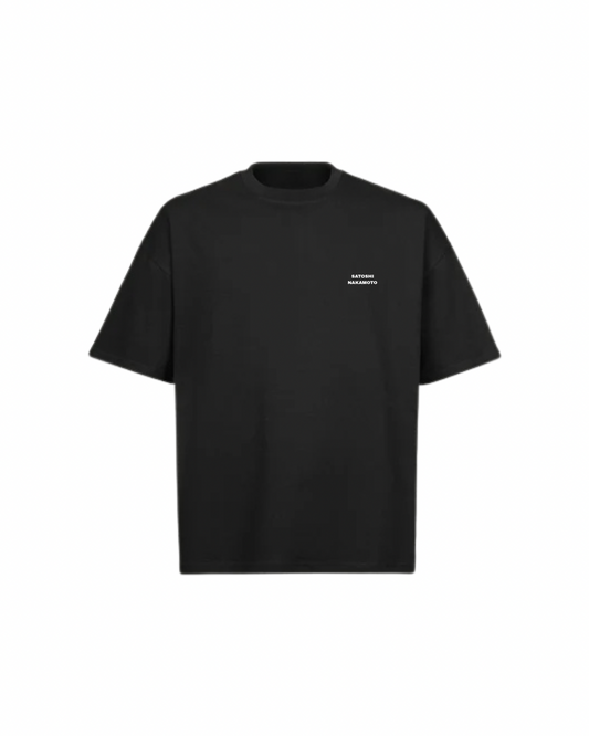SATOSHI NAKAMOTO Oversized Boxy Tee