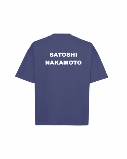 SATOSHI NAKAMOTO Oversized Boxy Tee