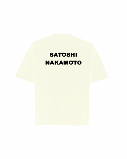 SATOSHI NAKAMOTO Oversized Boxy Tee