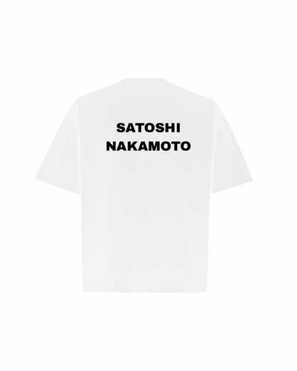 SATOSHI NAKAMOTO Oversized Boxy Tee