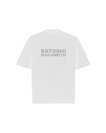 SATOSHI SPELLOUT Logo Oversized Boxy Tee