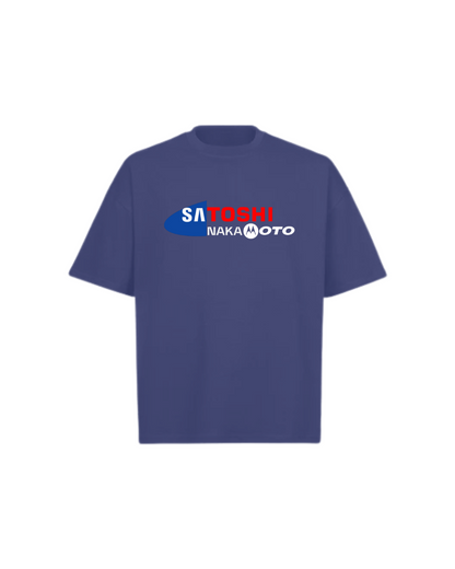 SATOSHI NAKAMOTO Logo Oversized Boxy Tee