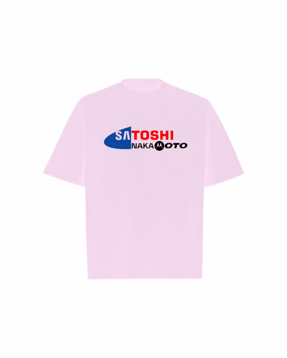 SATOSHI NAKAMOTO Logo Oversized Boxy Tee
