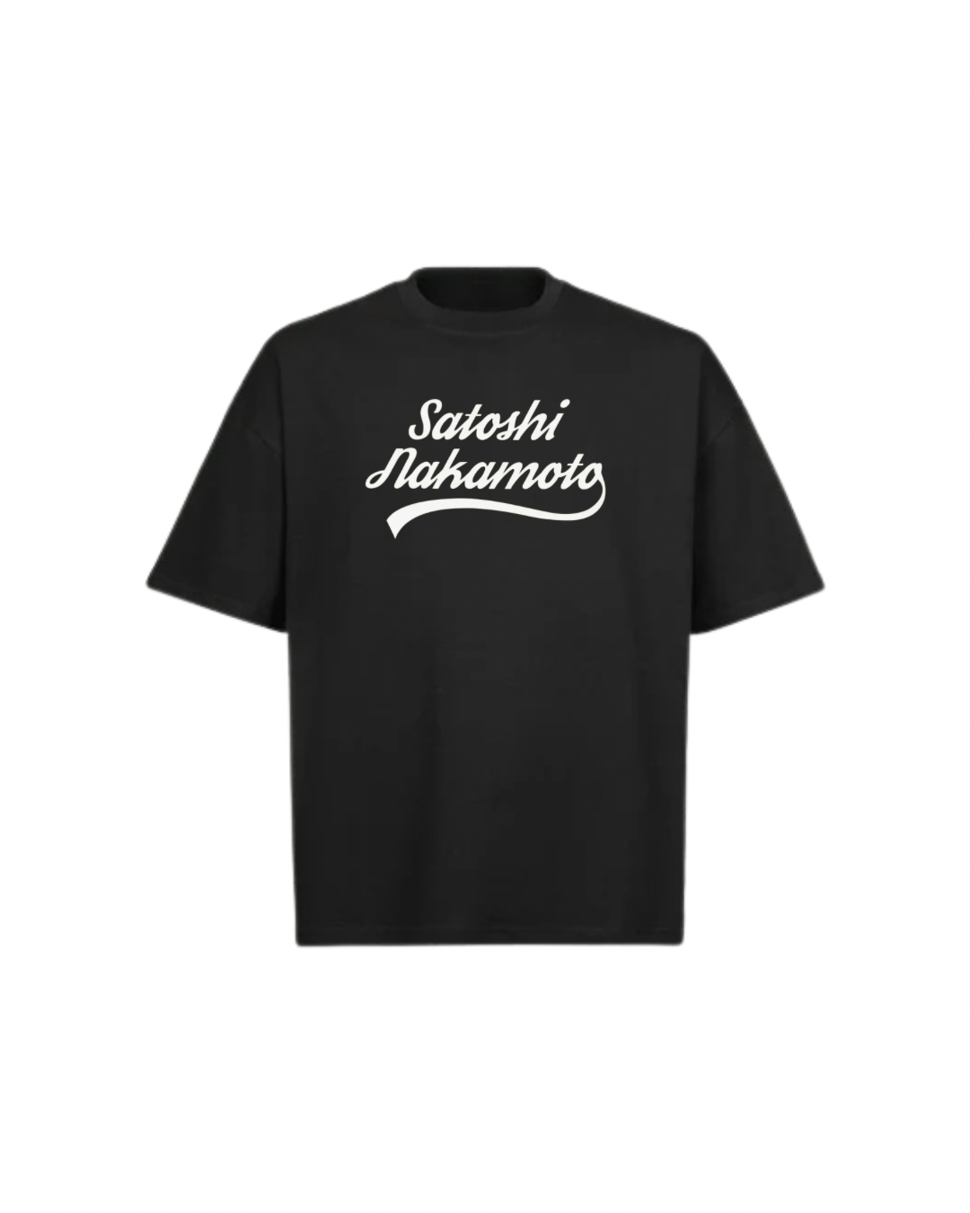 SATOSHI NAKAMOTO Oversized Boxy Tee
