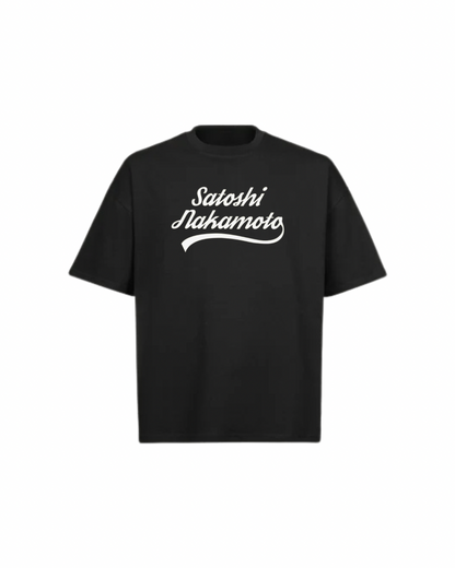 SATOSHI NAKAMOTO Oversized Boxy Tee