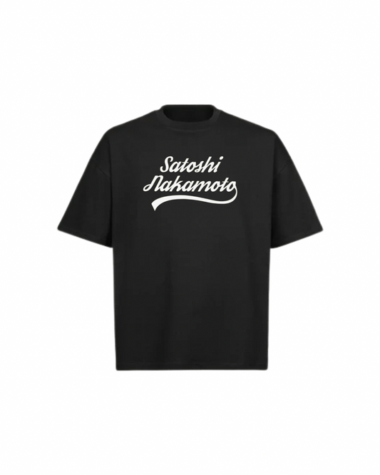 SATOSHI NAKAMOTO Oversized Boxy Tee