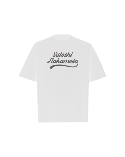 SATOSHI NAKAMOTO Oversized Boxy Tee