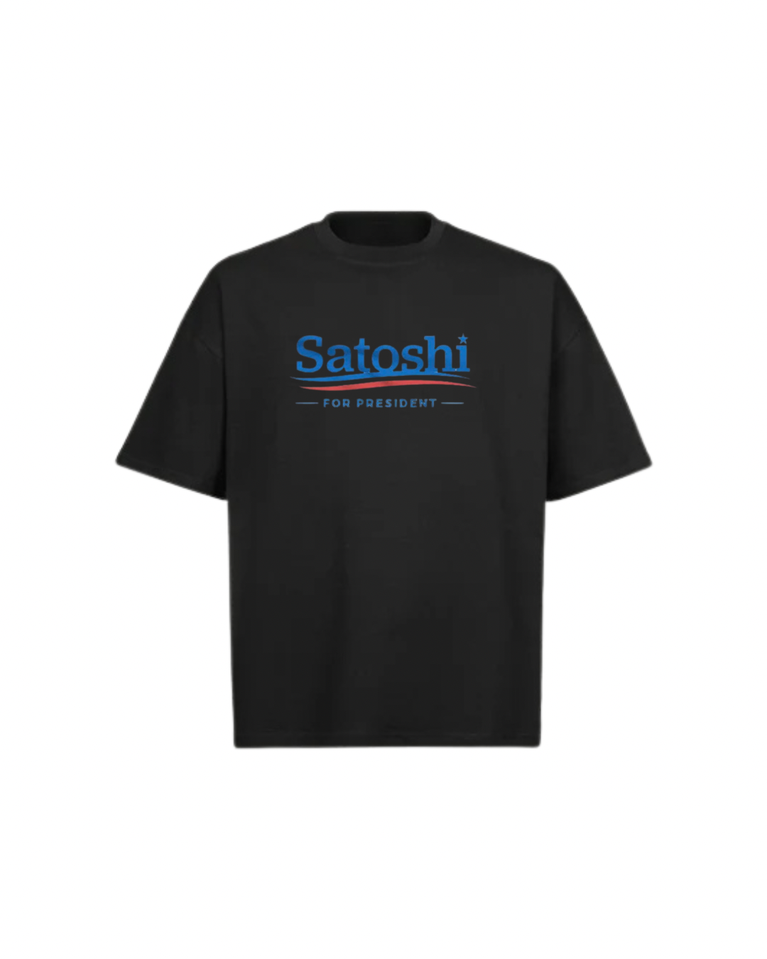 SATOSHI PRESIDENT Oversized Boxy Tee