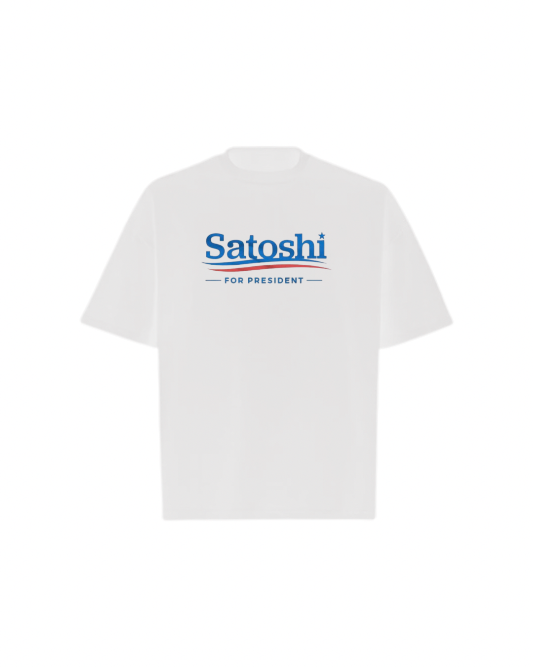 SATOSHI PRESIDENT Oversized Boxy Tee