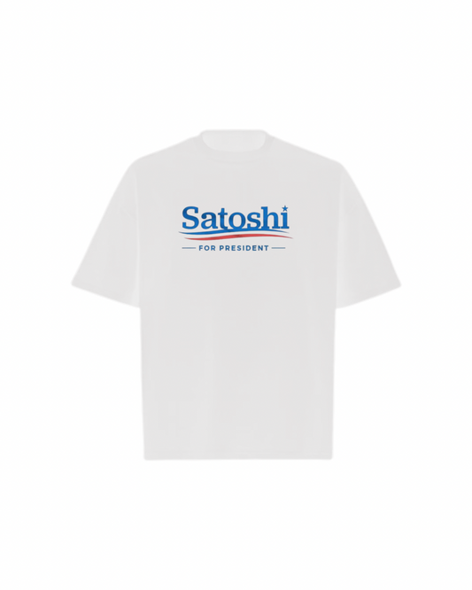 SATOSHI PRESIDENT Oversized Boxy Tee