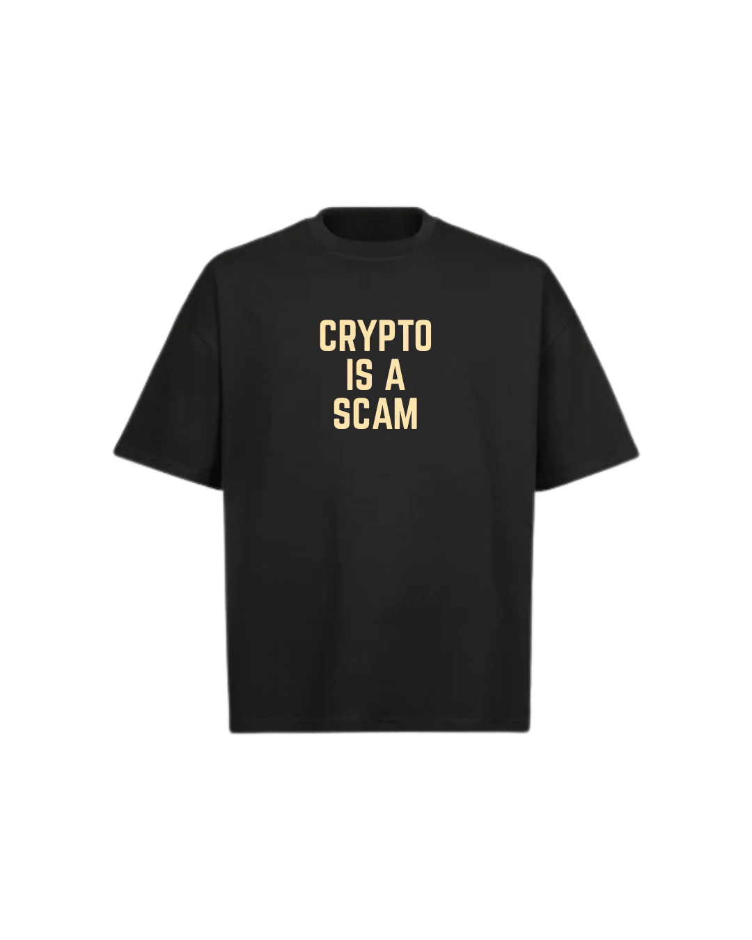 CRYPTO IS A SCAM Oversized Boxy Tee