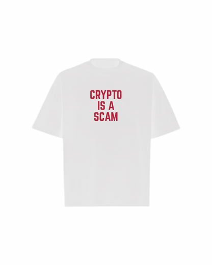 CRYPTO IS A SCAM Oversized Boxy Tee