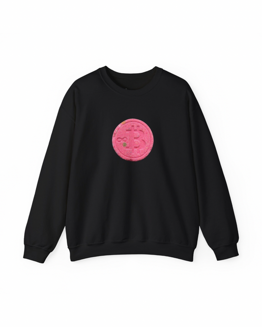 BITCOIN PILL Heavy Crewneck Sweatshirt