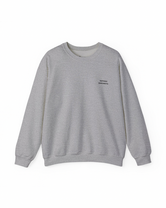 Satoshi Nakamoto Heavy Crewneck Sweatshirt