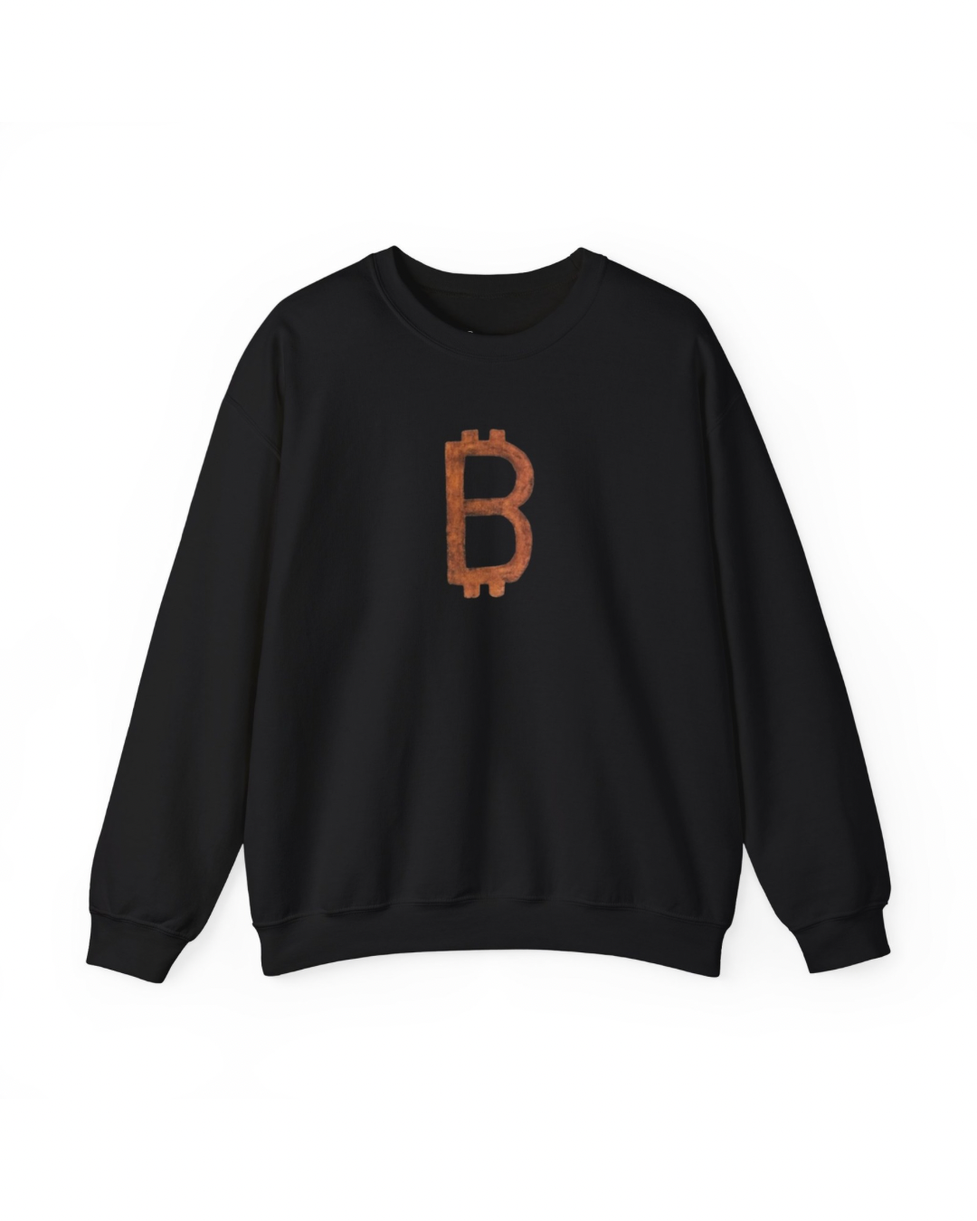 BITCOIN BTC B LOGO Heavy Crewneck Sweatshirt