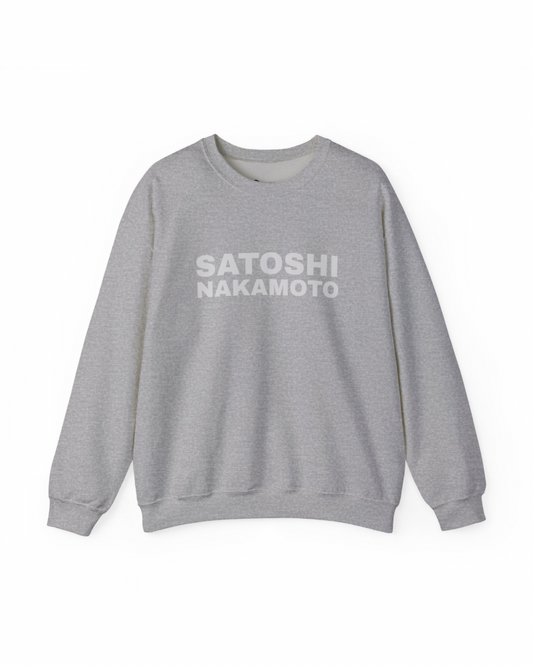 SATOSHI NAKAMOTO Heavy Crewneck Sweatshirt