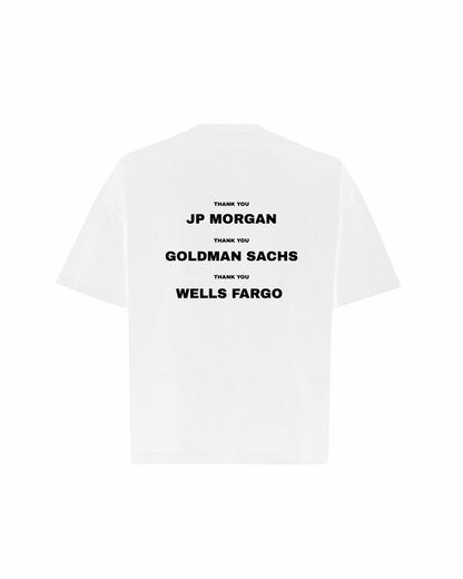 THANK YOU Oversized Boxy Tee (Back Logo)